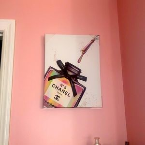 Chanel nail polish wall art🎀